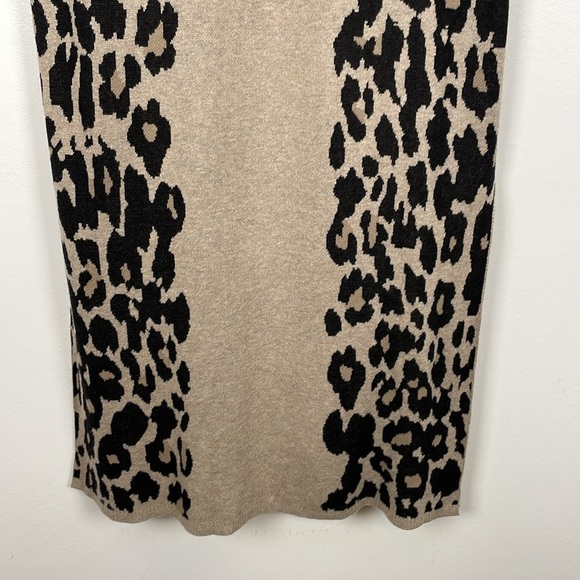 Lane Bryant Cotton Blend Leopard Print Sleeveless Open Cardigan women 14/16 - Picture 6 of 9